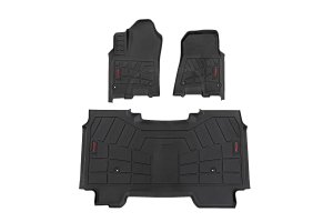 Ram 1500 Floor Mats - Front & Rear - Rough Country - Sure-Fit - 2025+
